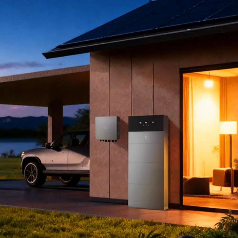 Installeer de alles-in-1 thuisbatterij van Hoymiles binnen of buiten.