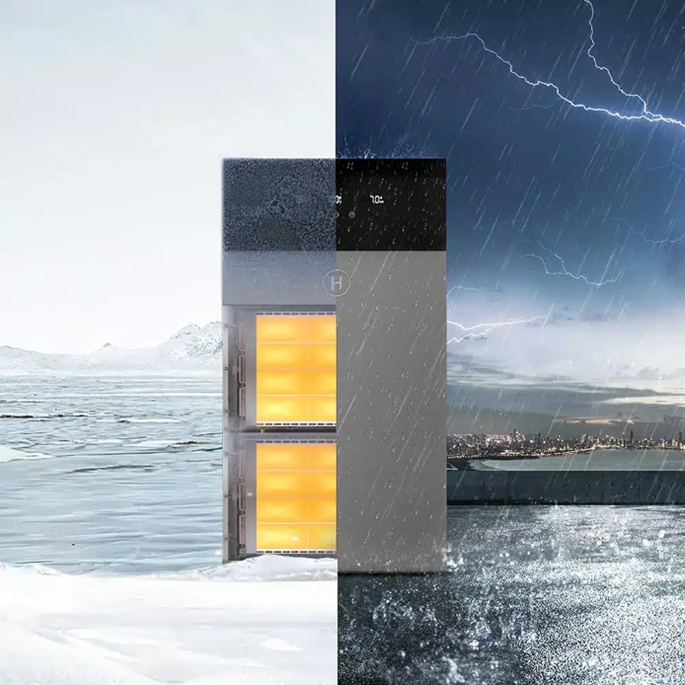 De Hoymiles HiOne thuisbatterij is gebouwd voor veiligheid en heeft ingebouwde temperatuurbescherming.